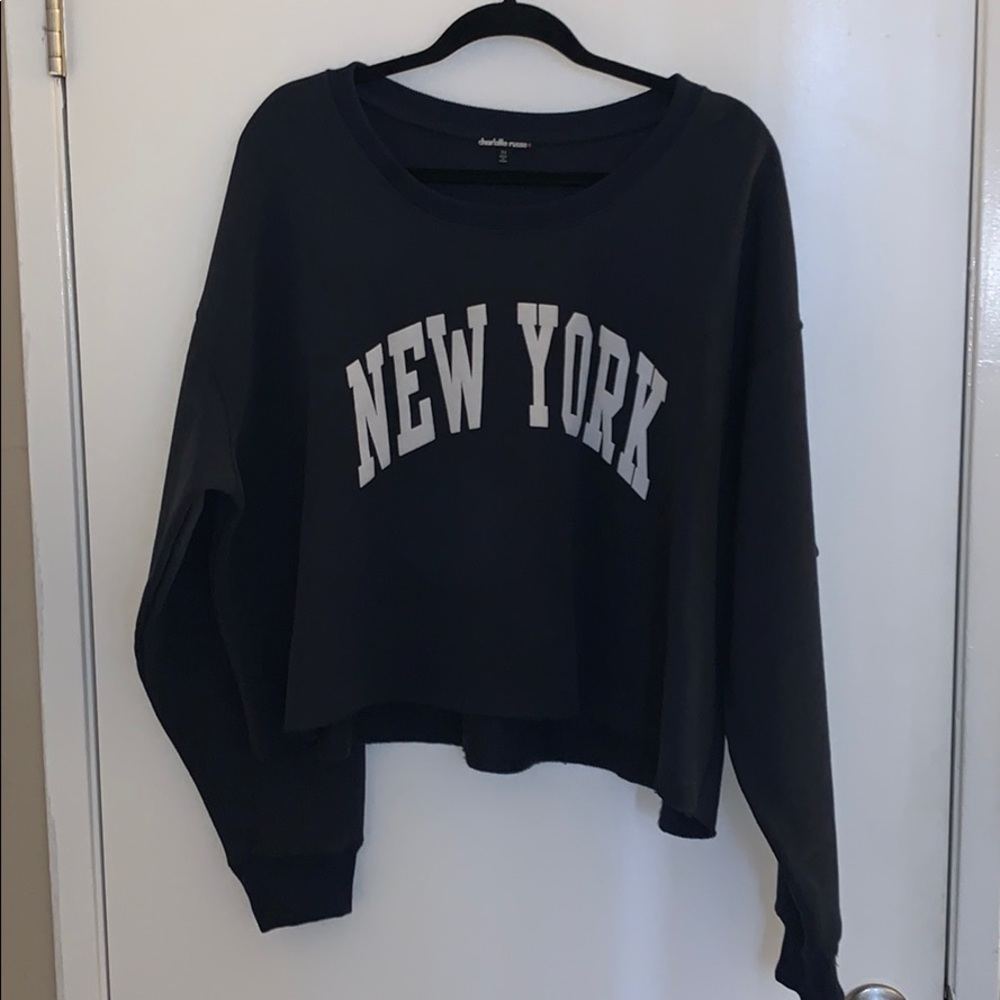 Oversized NewYork Cropped Crewneck